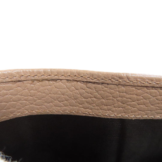 GUCCI Bifold Wallet 593587 leather beige Double G GG Marmont Medium Wallet Women Used Authentic
