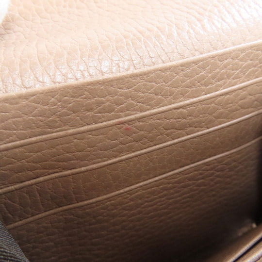 GUCCI Bifold Wallet 593587 leather beige Double G GG Marmont Medium Wallet Women Used Authentic