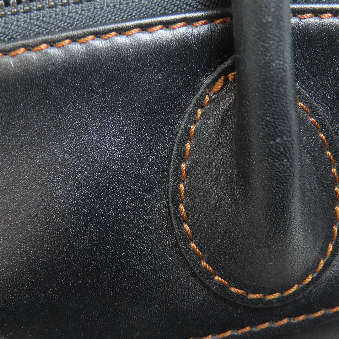 Longchamp Tote Bag leather black logo