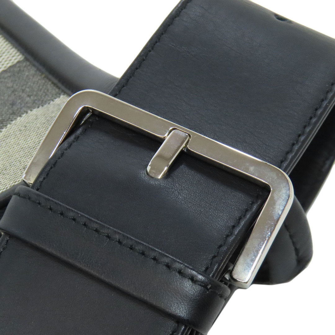 BALLY Shoulder Bag canvas gray one belt