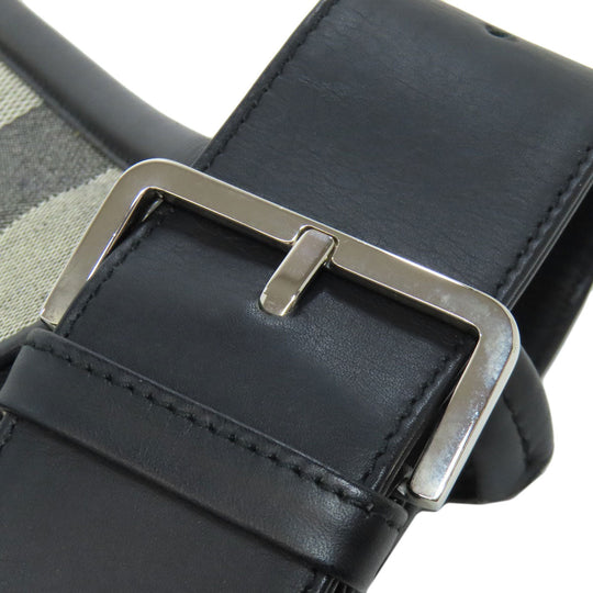 BALLY Shoulder Bag canvas gray one belt