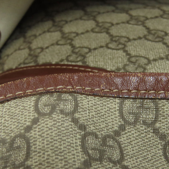 GUCCI Tote Bag 211134 PVC Brown GG Supreme