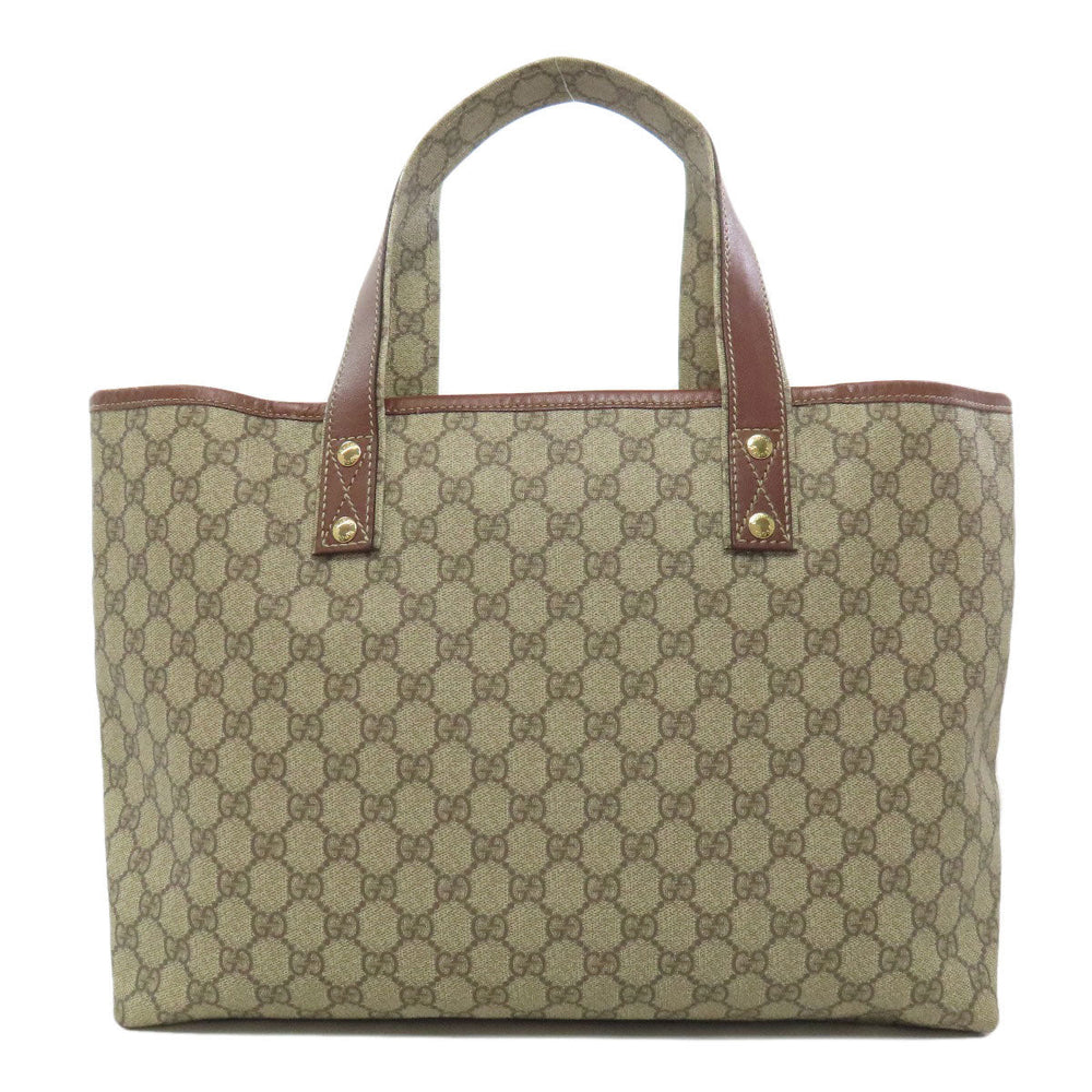 GUCCI Tote Bag 211134 PVC Brown GG Supreme