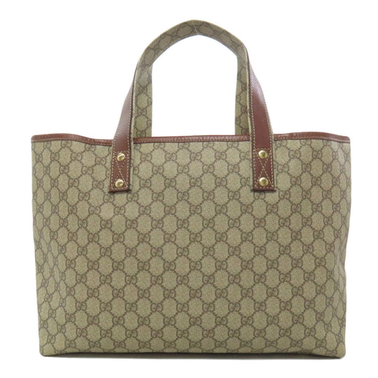 GUCCI Tote Bag 211134 PVC Brown GG Supreme