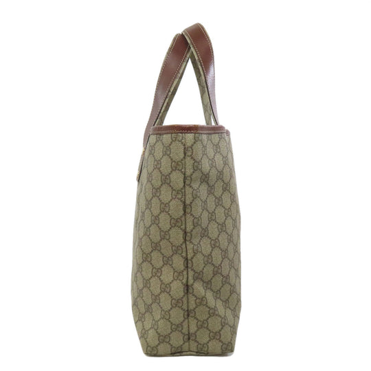 GUCCI Tote Bag 211134 PVC Brown GG Supreme