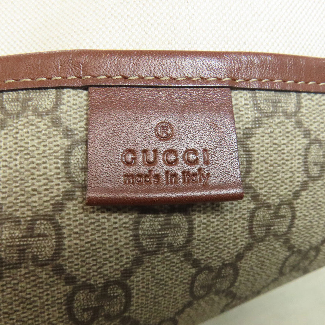GUCCI Tote Bag 211134 PVC Brown GG Supreme
