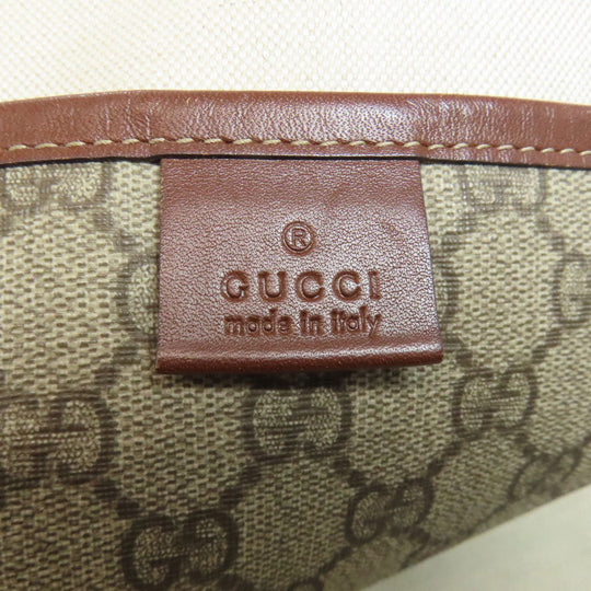 GUCCI Tote Bag 211134 PVC Brown GG Supreme