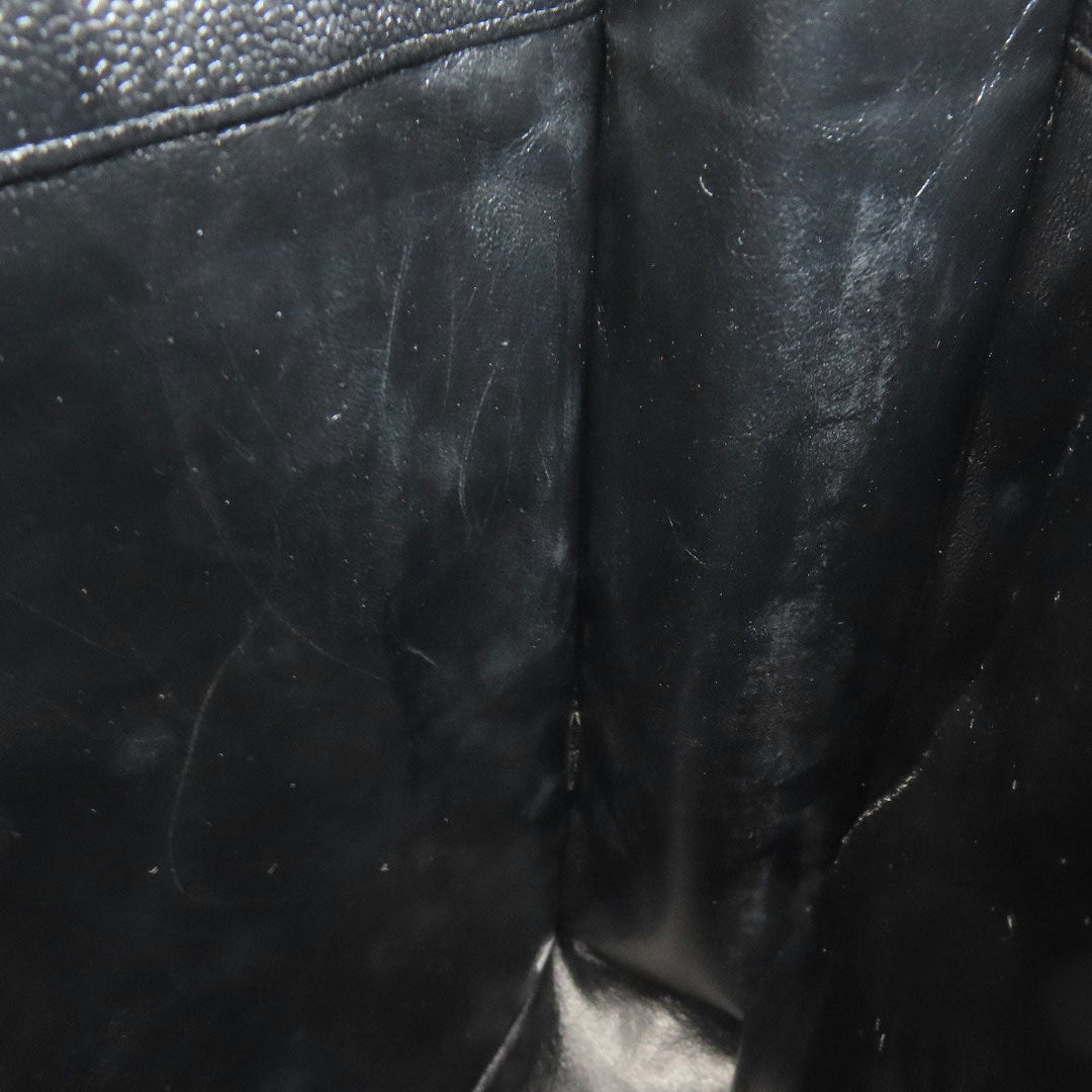 CHANEL Tote Bag Grained Calfskin Skin black COCO Mark