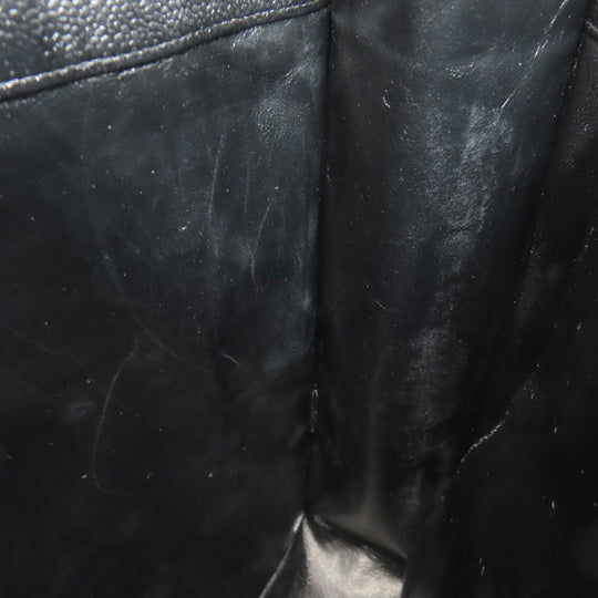 CHANEL Tote Bag Grained Calfskin Skin black COCO Mark