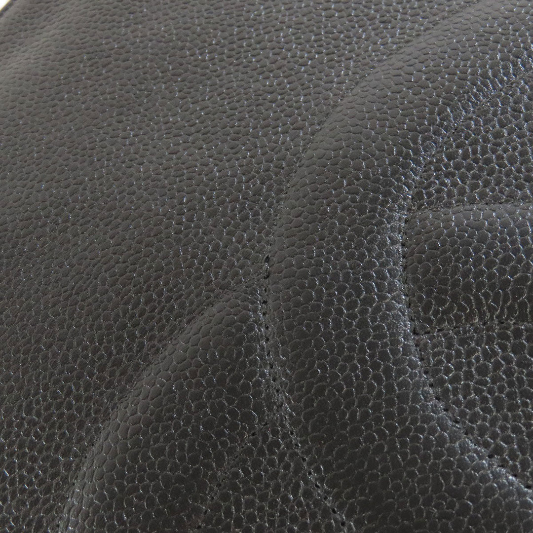 CHANEL Tote Bag Grained Calfskin Skin black COCO Mark