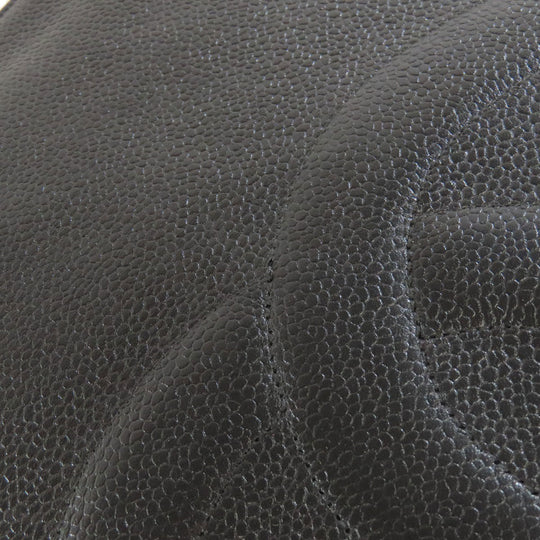 CHANEL Tote Bag Grained Calfskin Skin black COCO Mark
