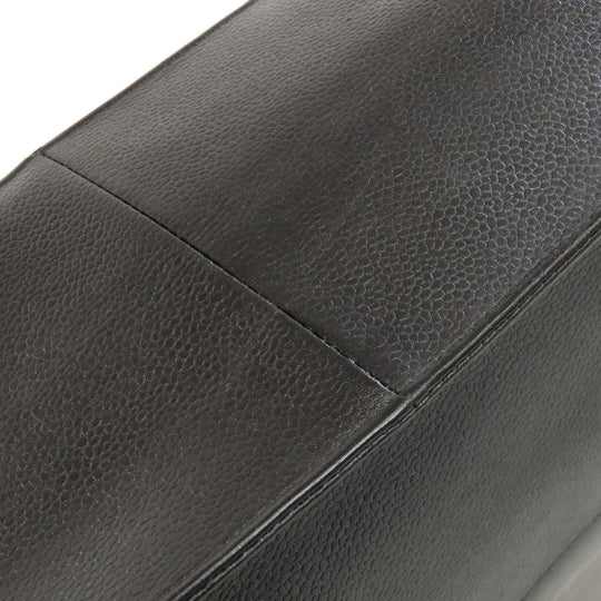 CHANEL Tote Bag Grained Calfskin Skin black COCO Mark