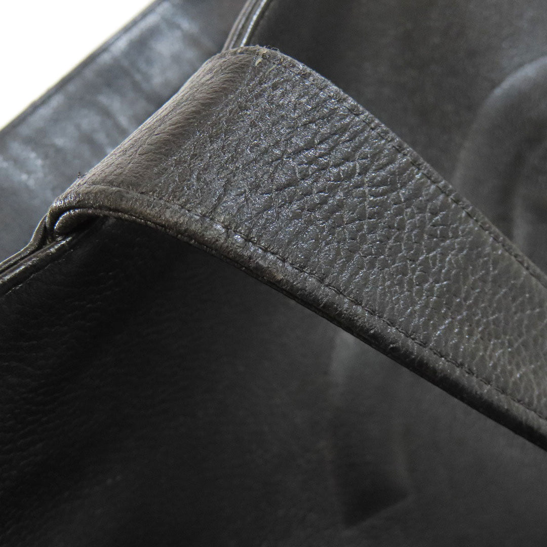 CHANEL Tote Bag Grained Calfskin Skin black COCO Mark