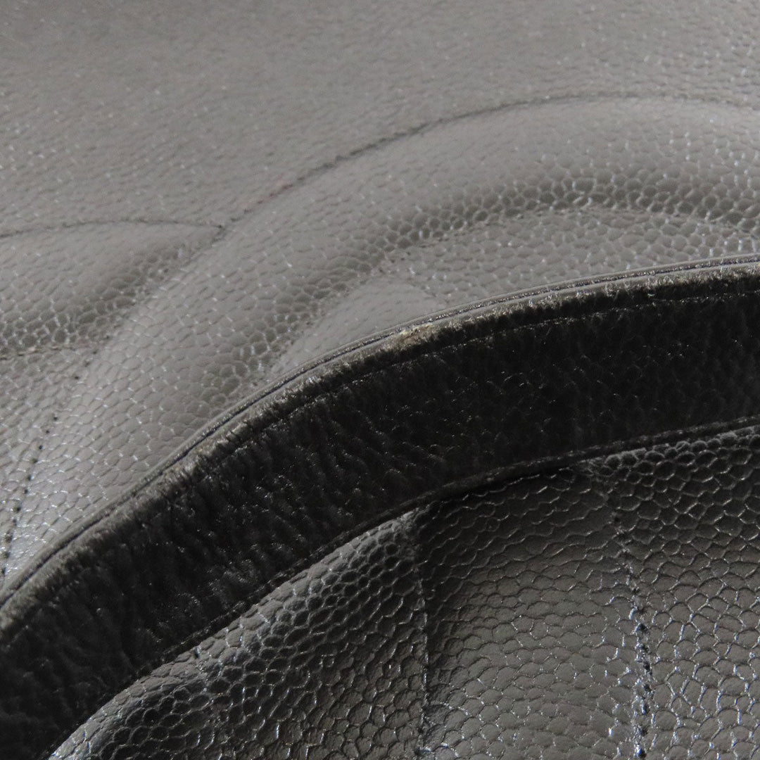 CHANEL Tote Bag Grained Calfskin Skin black COCO Mark