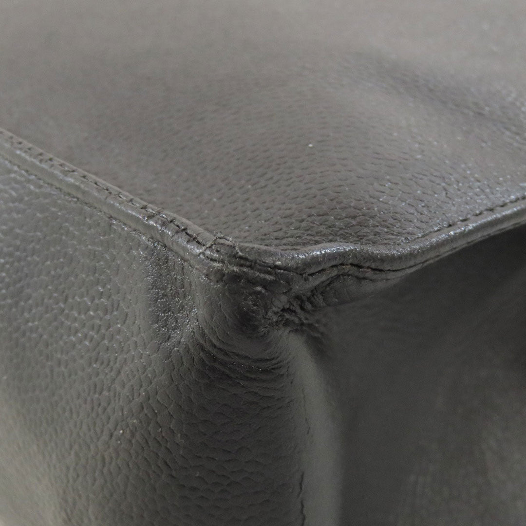 CHANEL Tote Bag Grained Calfskin Skin black COCO Mark