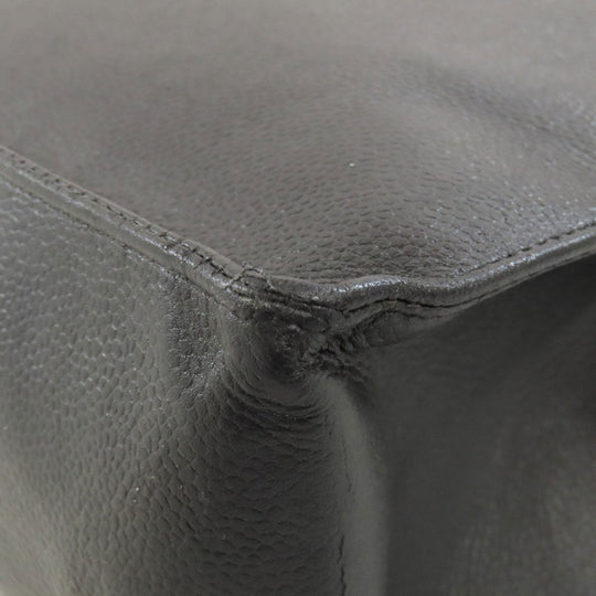 CHANEL Tote Bag Grained Calfskin Skin black COCO Mark