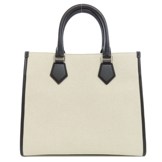 DOLCE&GABBANA Tote Bag canvas black 2WAY Women Used Authentic