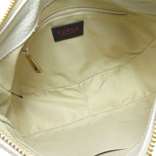 Furla Handbag leather gray 2WAY