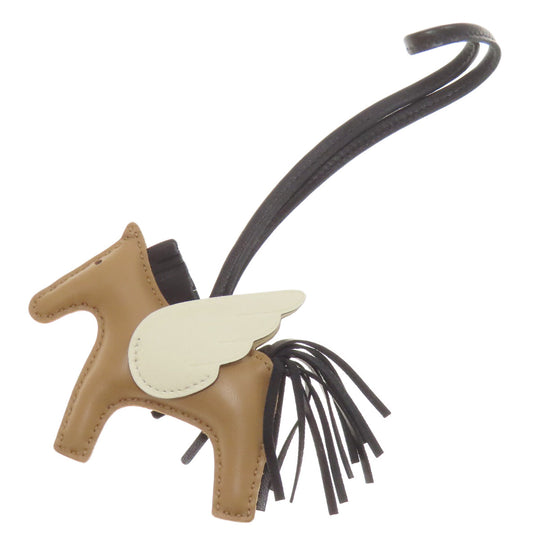 HERMES key ring Anyo Miro Brown Rodeo Pegasus Charm PM