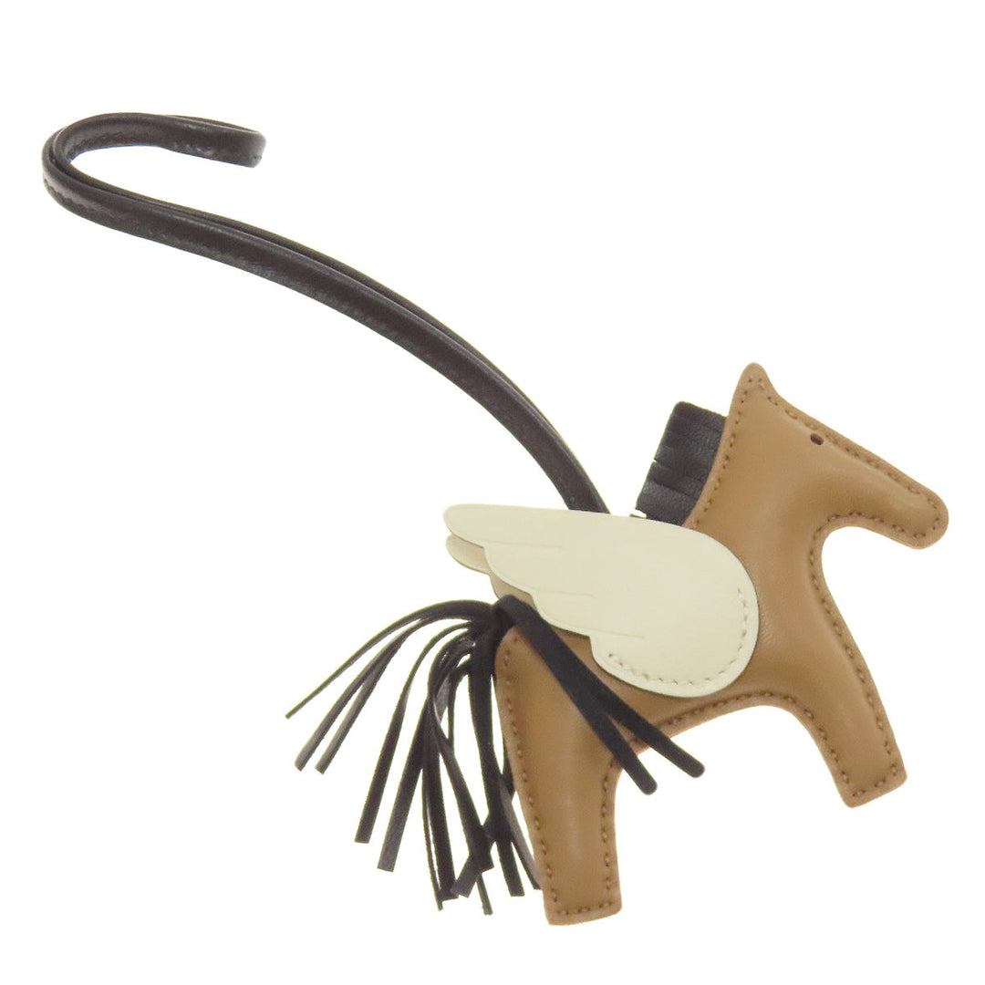 HERMES key ring Anyo Miro Brown Rodeo Pegasus Charm PM