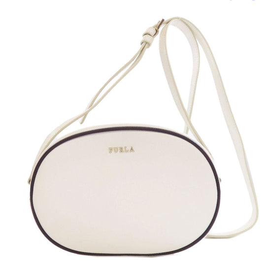 Furla Shoulder Bag leather white logo
