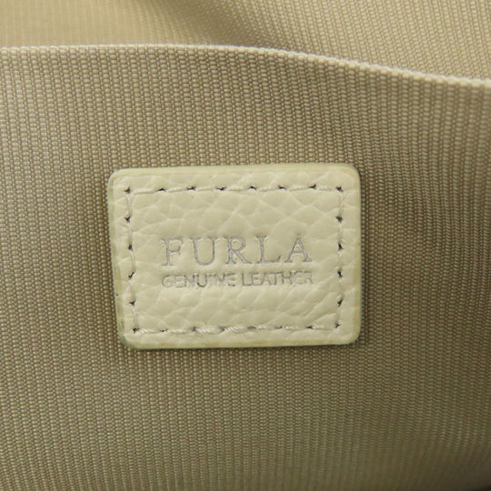 Furla Shoulder Bag leather white logo
