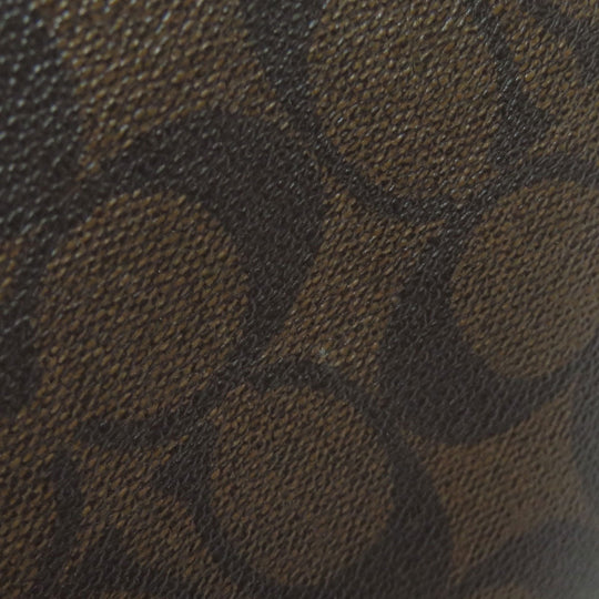 COACH Shoulder Bag F58297 PVC Brown Signature