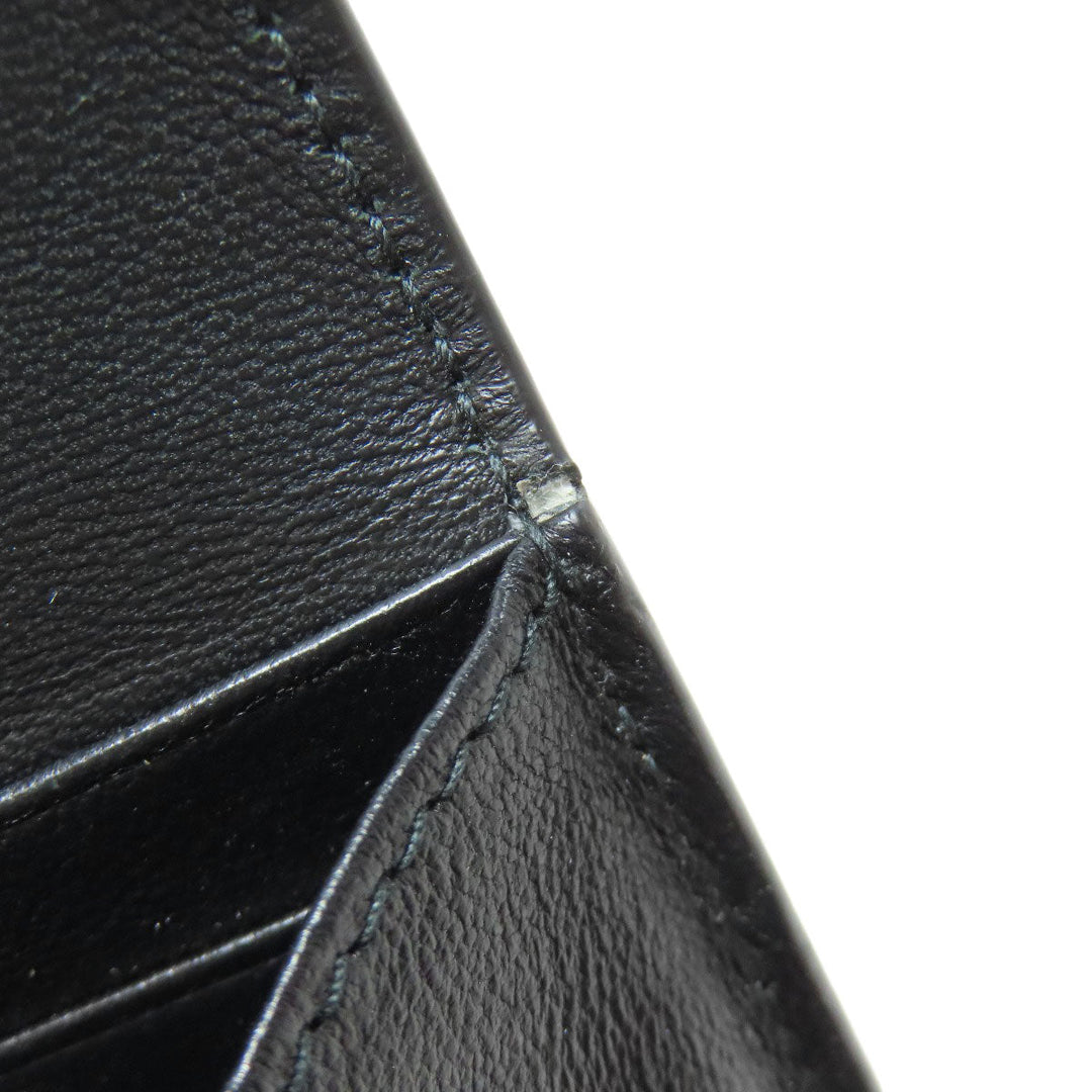 BALENCIAGA Long Wallet Purse 499207 Calfskin black Star motif Women Used Authentic