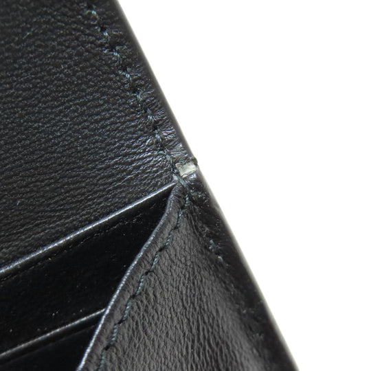 BALENCIAGA Long Wallet Purse 499207 Calfskin black Star motif Women Used Authentic