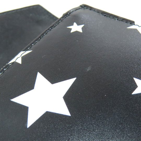BALENCIAGA Long Wallet Purse 499207 Calfskin black Star motif Women Used Authentic