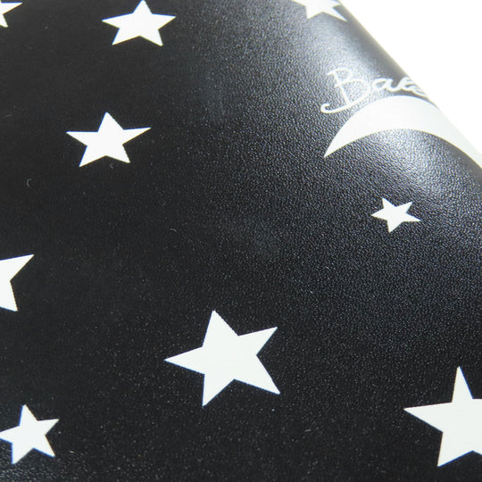 BALENCIAGA Long Wallet Purse 499207 Calfskin black Star motif Women Used Authentic