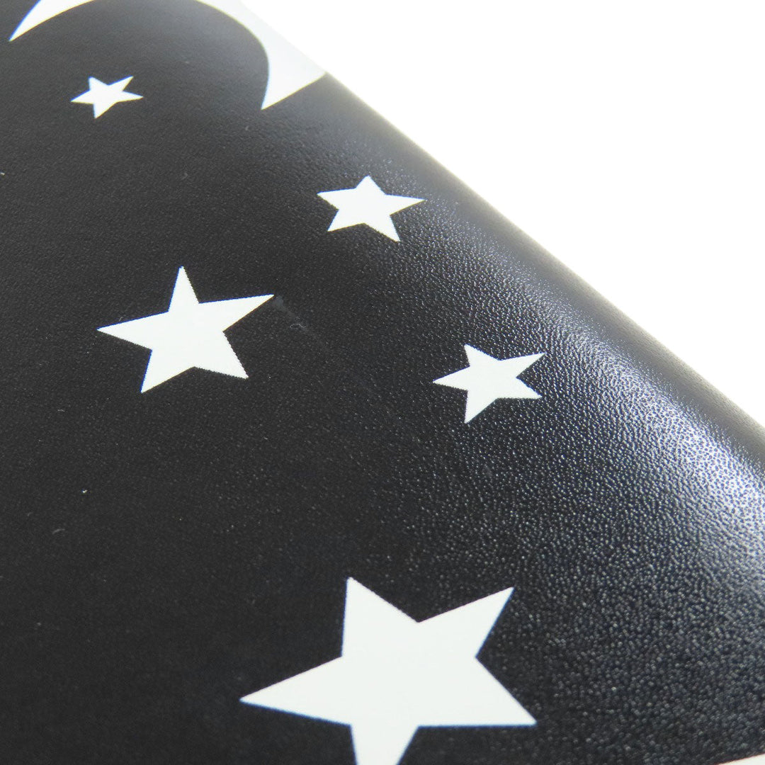 BALENCIAGA Long Wallet Purse 499207 Calfskin black Star motif Women Used Authentic