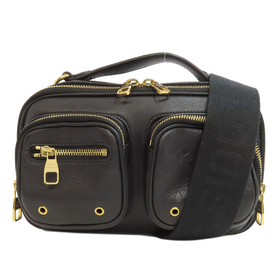 LOUIS VUITTON Handbag M80450 Calfskin black Utility crossbody Women Used Authentic