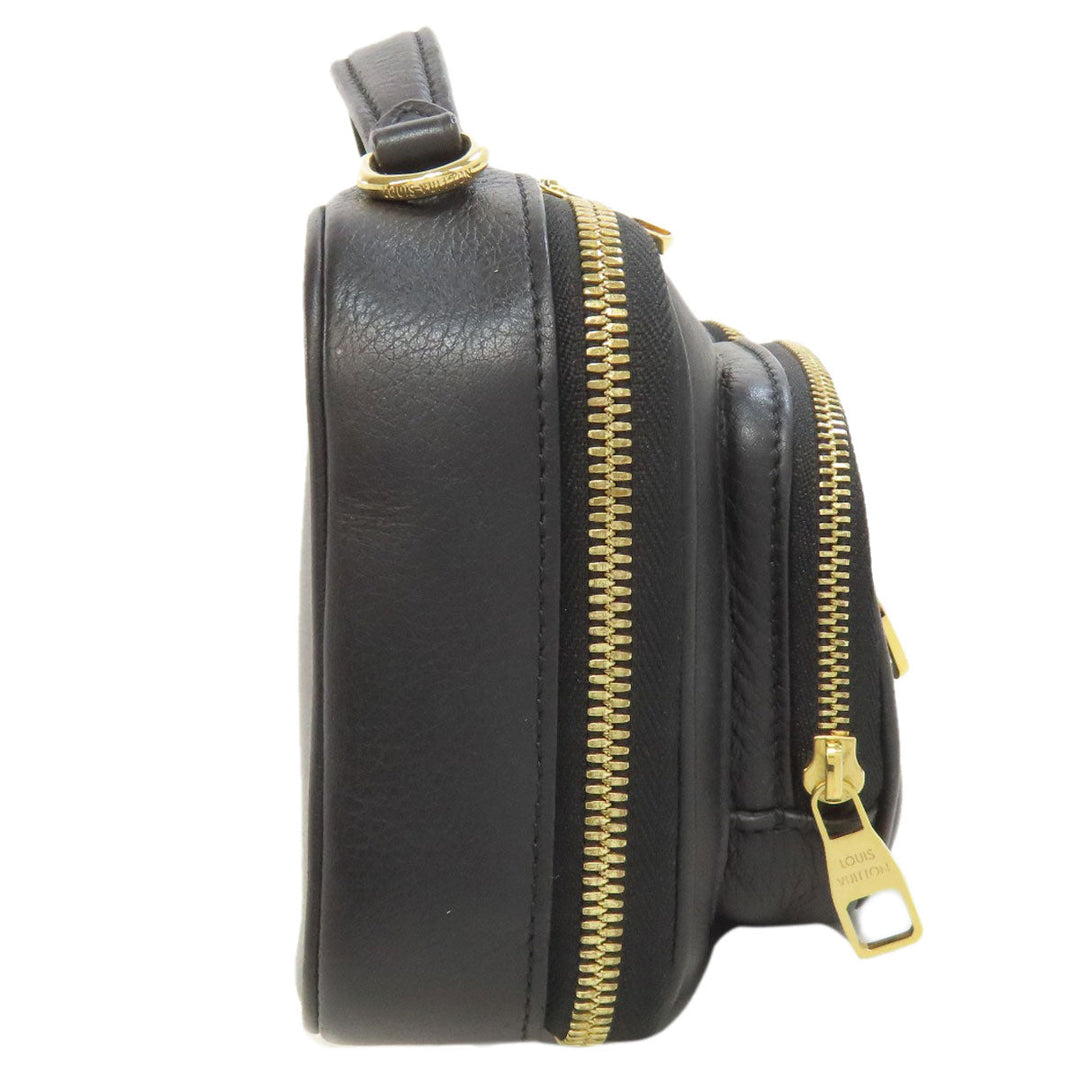 LOUIS VUITTON Handbag M80450 Calfskin black Utility crossbody Women Used Authentic