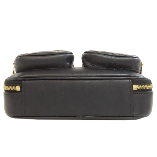 LOUIS VUITTON Handbag M80450 Calfskin black Utility crossbody Women Used Authentic