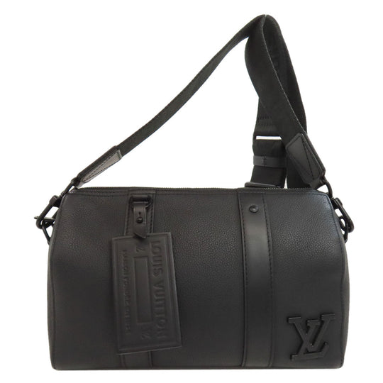 LOUIS VUITTON Shoulder Bag M59255 Calfskin black City Keepall Women Used Authentic