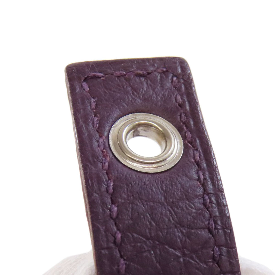 HERMES Handbag Taurillon Clemence purple Picotin Lock MM SilverMetal