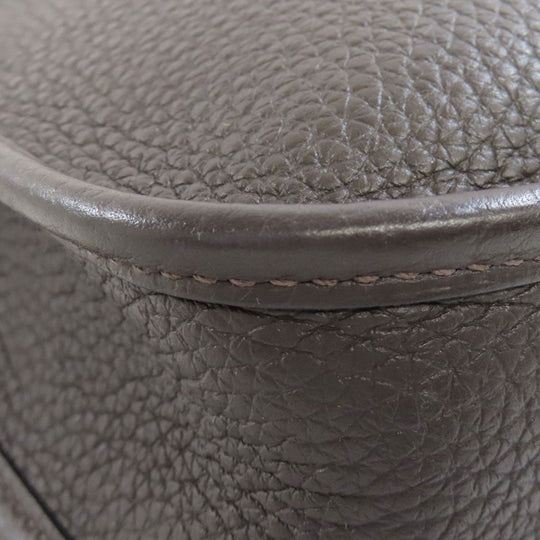 HERMES Shoulder Bag Taurillon Clemence Brown Evelyn TPM SilverMetal Women Used Authentic