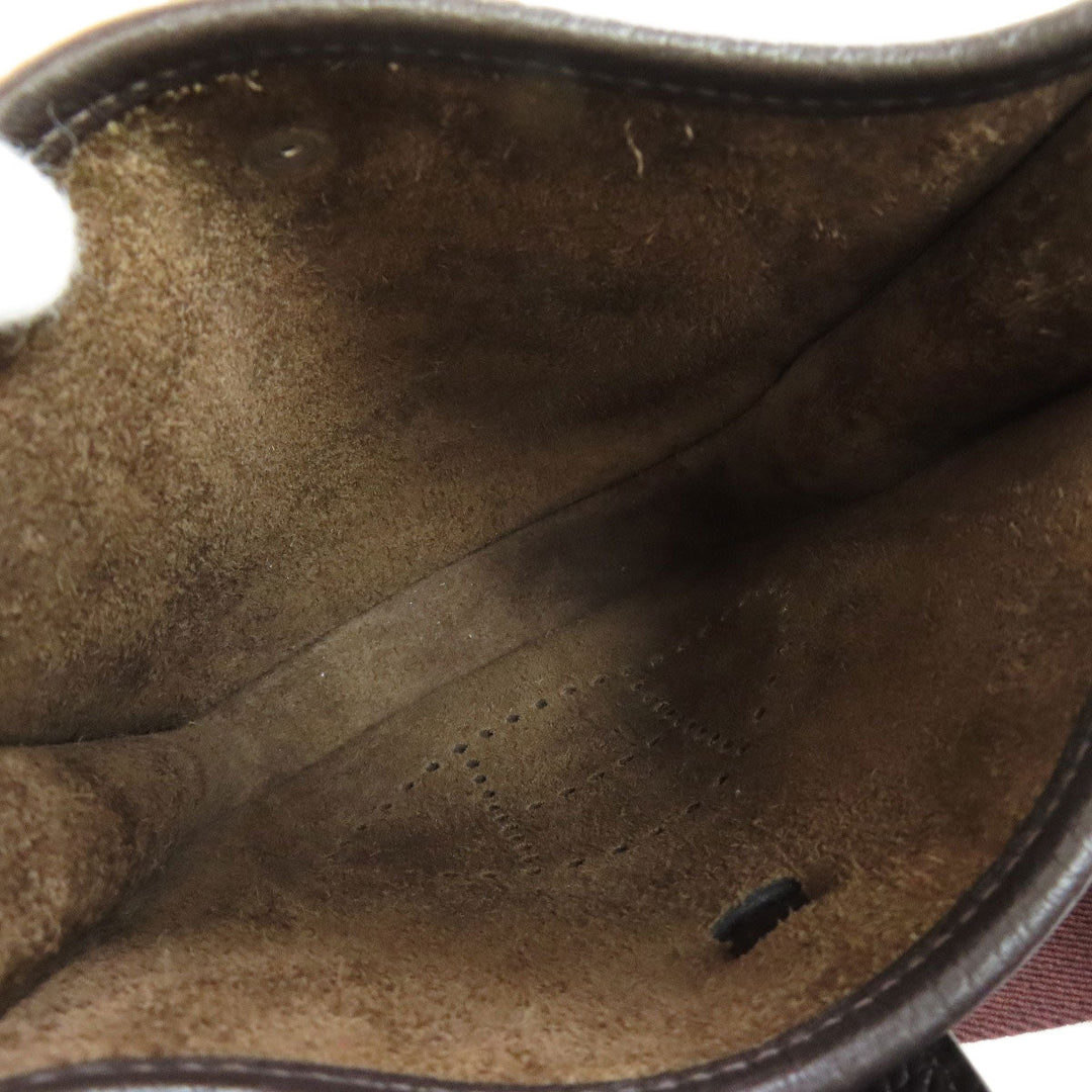 HERMES Shoulder Bag Taurillon Clemence Brown Evelyn TPM SilverMetal Women Used Authentic
