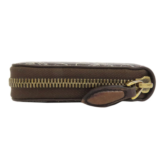 Berluti Long Wallet Purse PVC Brown calligraphy mens Used Authentic