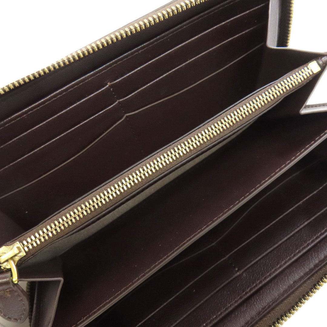 Berluti Long Wallet Purse PVC Brown calligraphy mens Used Authentic