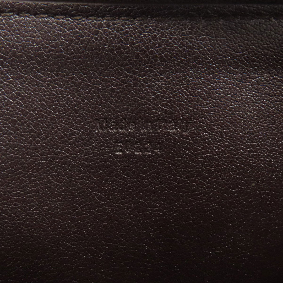 Berluti Long Wallet Purse PVC Brown calligraphy mens Used Authentic