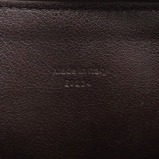 Berluti Long Wallet Purse PVC Brown calligraphy mens Used Authentic