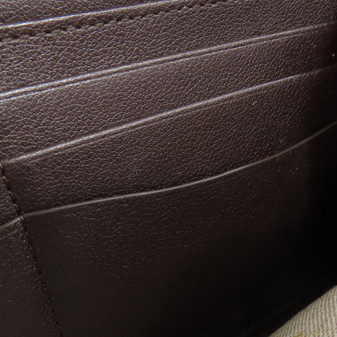 Berluti Long Wallet Purse PVC Brown calligraphy mens Used Authentic