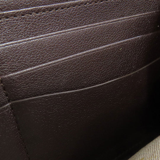 Berluti Long Wallet Purse PVC Brown calligraphy mens Used Authentic