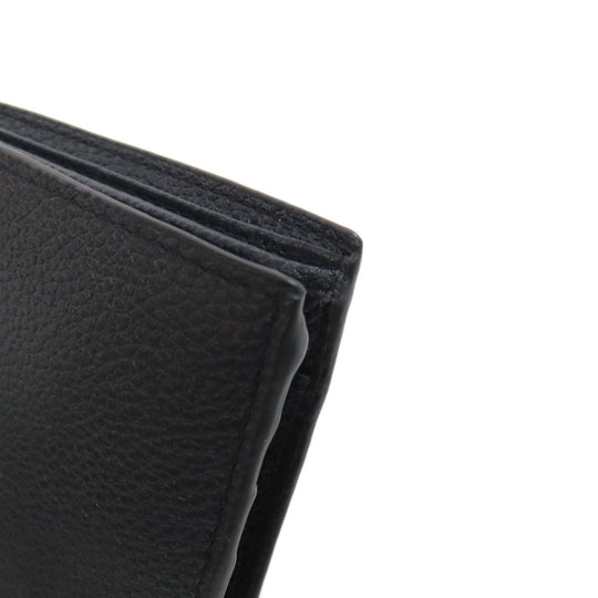 PRADA Bifold Wallet 2MO738 Calfskin black logoMetal mens Used Authentic