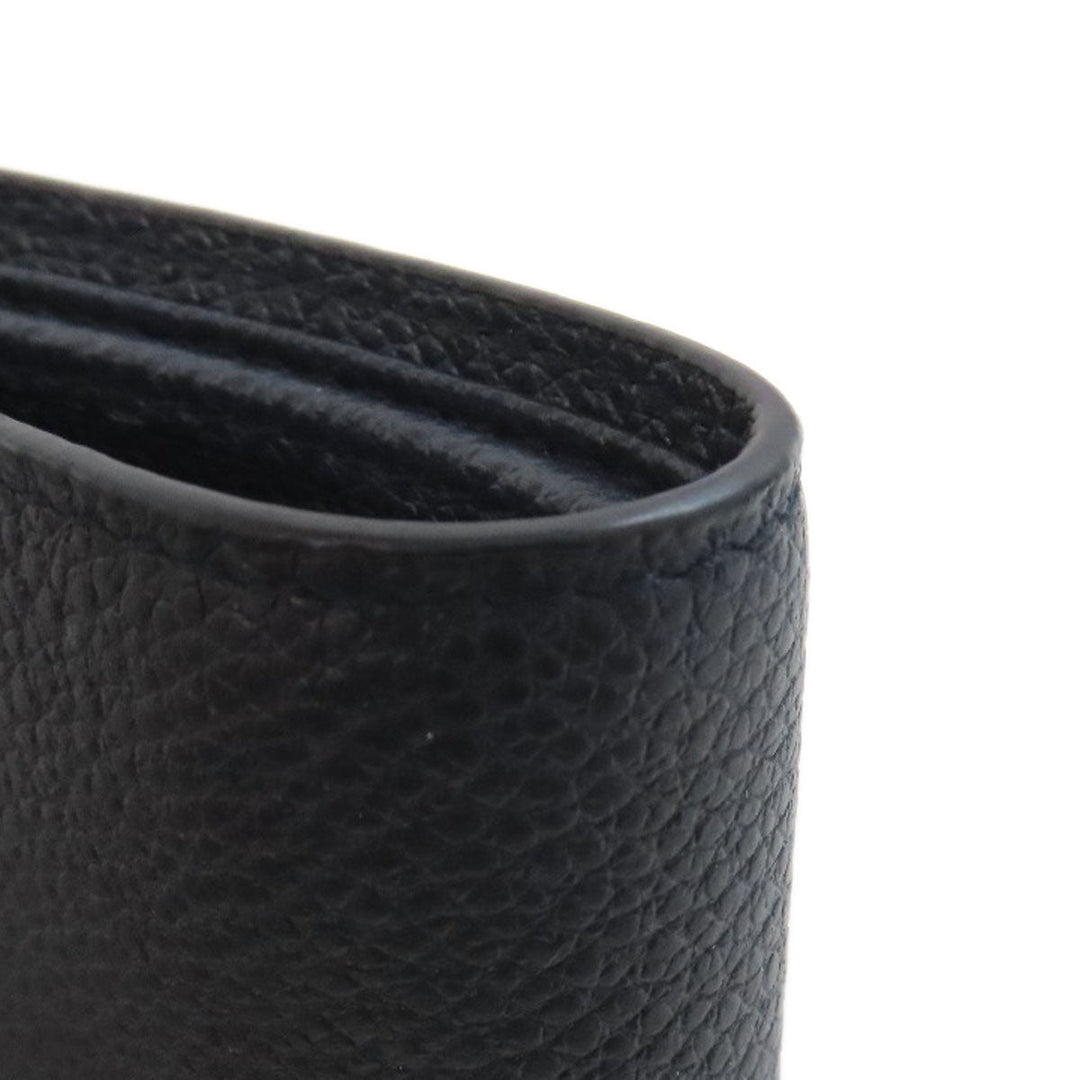 PRADA Bifold Wallet 2MO738 Calfskin black logoMetal mens Used Authentic