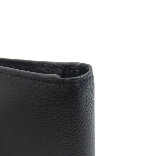 PRADA Bifold Wallet 2MO738 Calfskin black logoMetal mens Used Authentic
