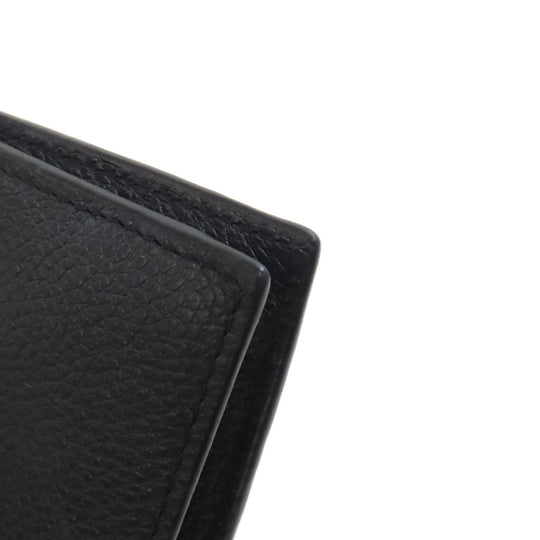 PRADA Bifold Wallet 2MO738 Calfskin black logoMetal mens Used Authentic