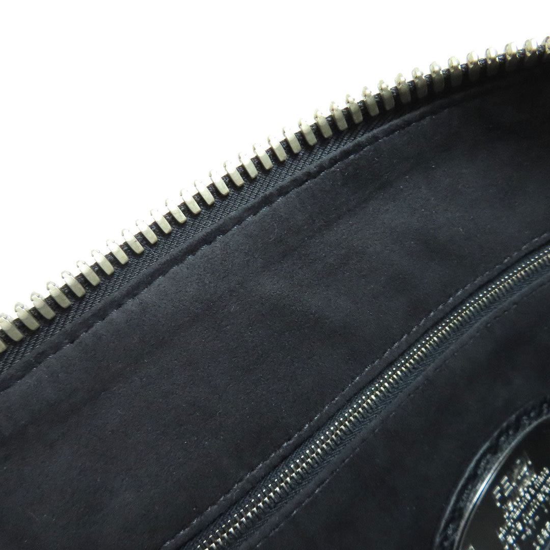 FENDI Shoulder Bag Calfskin black Selleria Messenger
